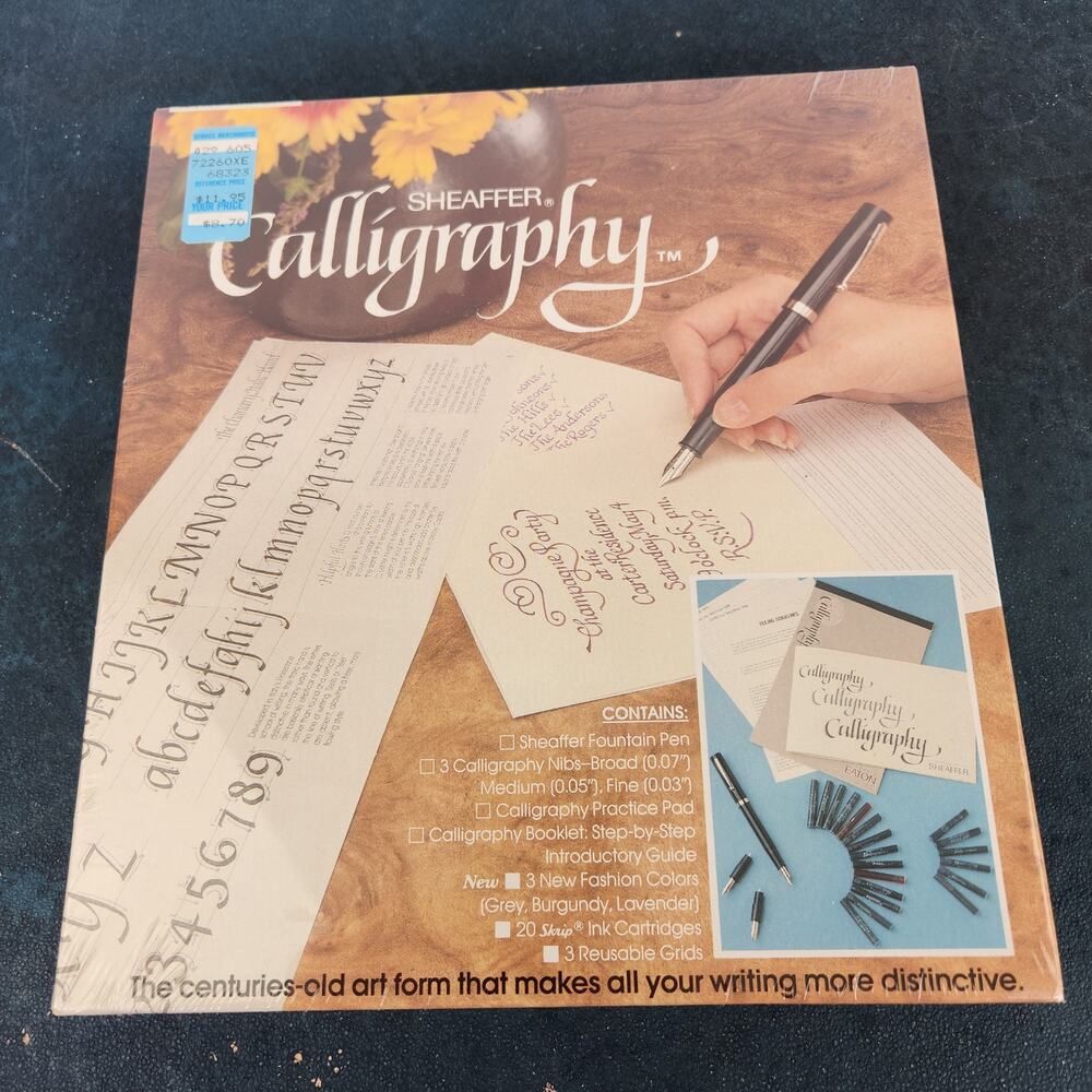 VTG Sheaffer Calligraphy Set NEW SEALED Package Romantic Elegant Made in USA